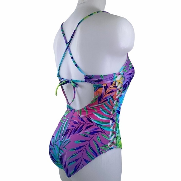 SALT & Cove Colorful Palms One Piece Swimsuit - Picture 6 of 10